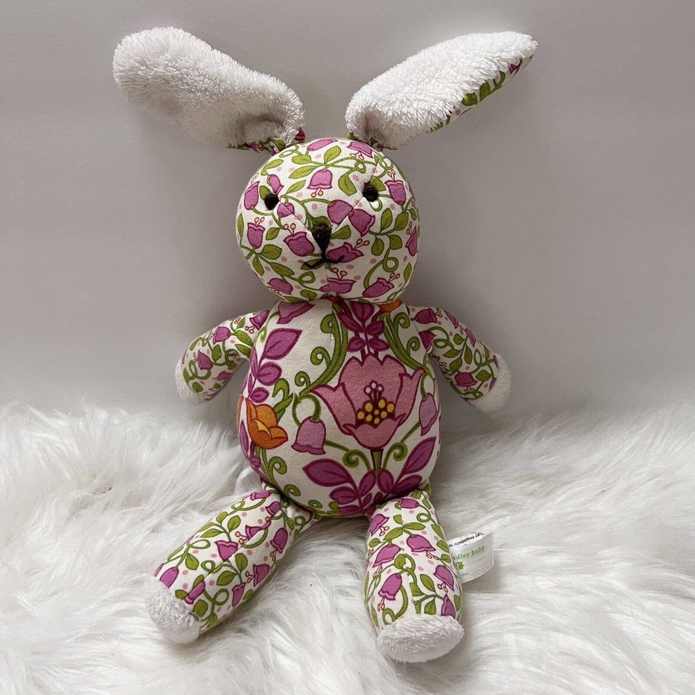 Vera Bradley Paisley Bunny Rabbit LilliBell Pink Floral Stuffed Animal Easter